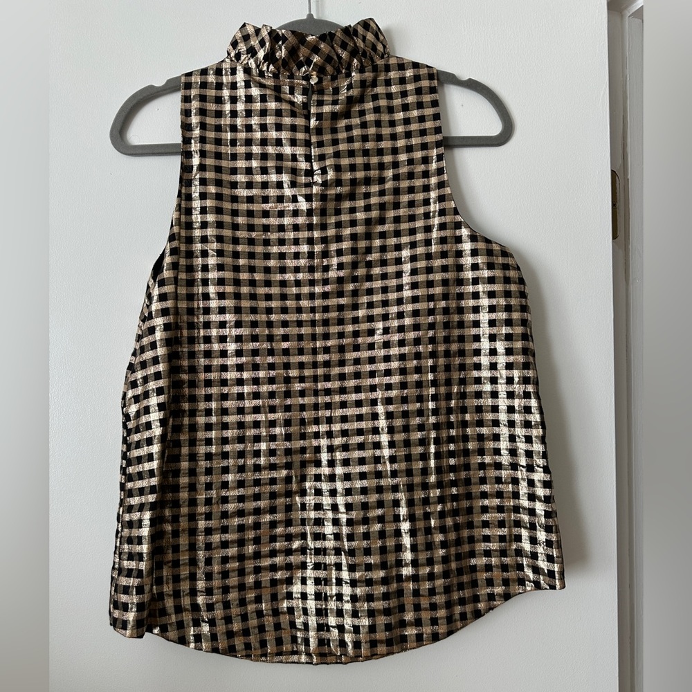 J Crew metallic shirt